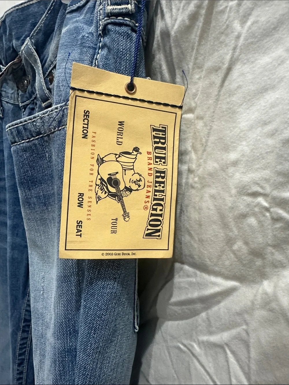 True Religion Men’s Light Blue Straight Jeans